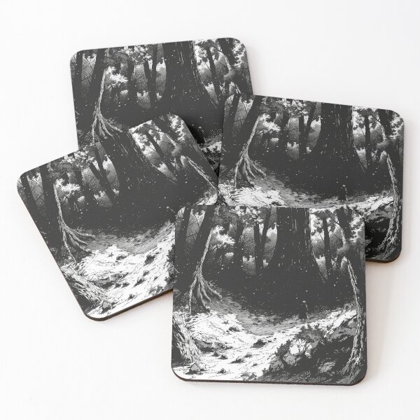 Item preview, retreat - black and white horror manga anime designed and sold by ForsakenFrames.
