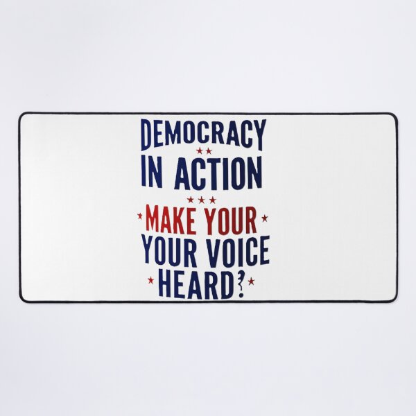Item preview,  “Engage in Democracy: Make Your Voice Count” designed and sold by merve02shop.