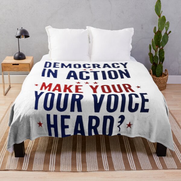Item preview, “Engage in Democracy: Make Your Voice Count” designed and sold by merve02shop.