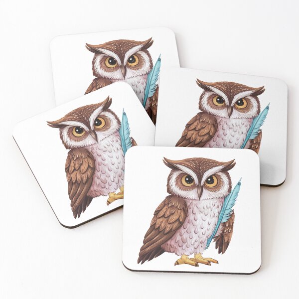 Item preview, Owl with Quill journaling edition  designed and sold by Shorazu.