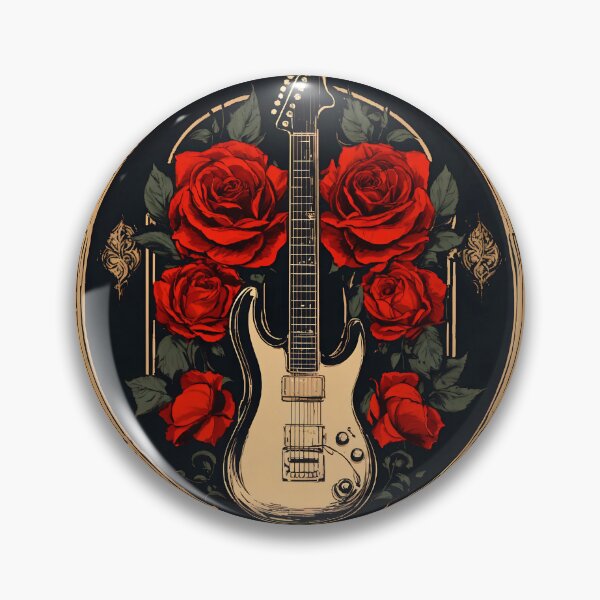 Item preview, ROCK MUSIC WITH ROSES - Gift items and personal use / Vintage, Roses, Rock music, Heavy Metal, Death Metal, Thrash Metal designed and sold by LumDesignArt.