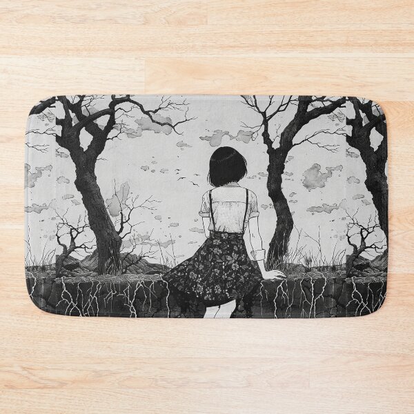 Item preview, withered hopes - black and white manga anime girl designed and sold by ForsakenFrames.