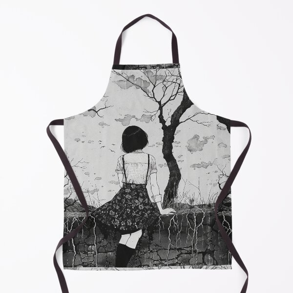 Item preview, withered hopes - black and white manga anime girl designed and sold by ForsakenFrames.