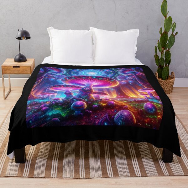 Item preview, Mystic Mycelium: A Psychedelic Journey Magic Mushrooms Forest T-shirt designed and sold by Grindcorer.