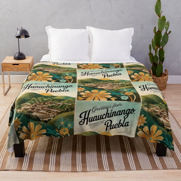 Item preview, Huachinango Puebla Mexico Magic Town Postcard Vintage Travel designed and sold by TravelPostcardGems.