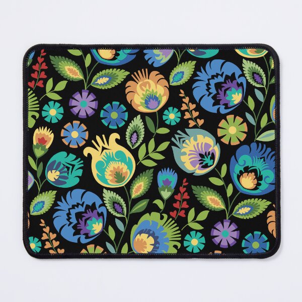 Item preview, Polish Wycinanki Floral on Black designed and sold by Barbara Pixton.
