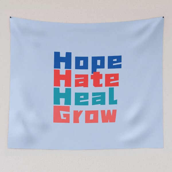 Item preview, hope hate heal designed and sold by FunnyFreak.