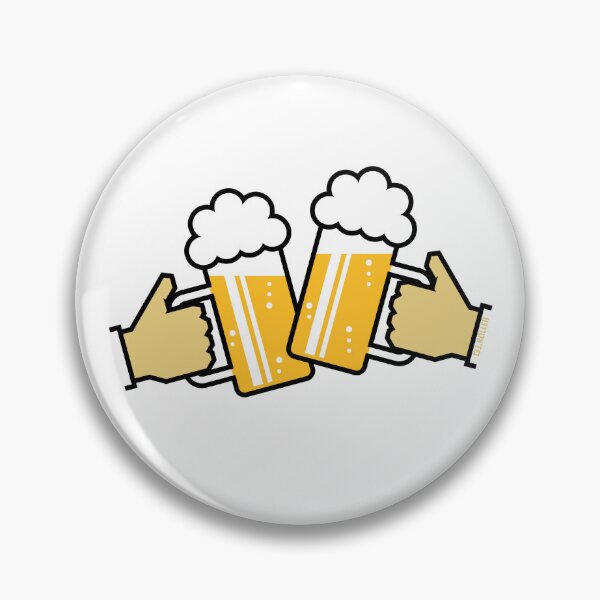 Item preview, Toasting Beer Steins With Hand! (Ale / Cheers / 3C) designed and sold by MrFaulbaum.