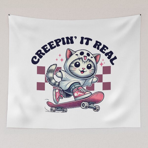 Item preview, Cute Cat Creepin' It Real designed and sold by pinzka.