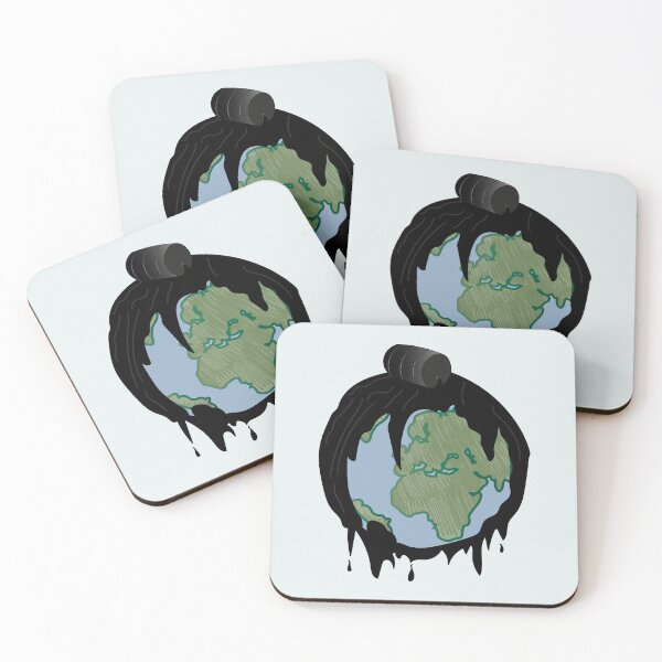 Item preview, Oil-Engulfed Earth designed and sold by HEERMANArt.