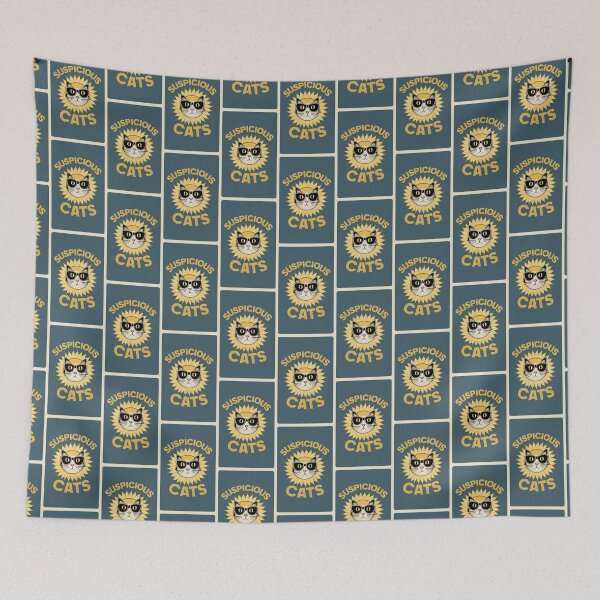 Item preview, Vintage Suspicious Cats v1 designed and sold by FenwickDesign99.