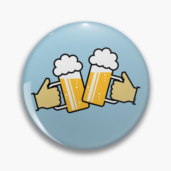 Item preview, Toasting Beer Steins With Hand! (Ale / Cheers / 4C) designed and sold by MrFaulbaum.