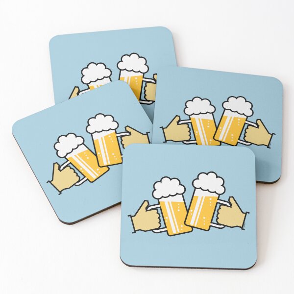 Item preview, Toasting Beer Steins With Hand! (Ale / Cheers / 4C) designed and sold by MrFaulbaum.