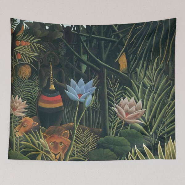 Aperçu de l'œuvre artiste henri rousseau, peintre henri rousseau, art henri rousseau, oeuvre d'henri rousseau, style de peinture henri rousseau, style d'art henri rousseau créée et vendue par rosa-reid.