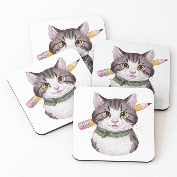 Item preview, Cat with pencil journaling edition  designed and sold by Shorazu.