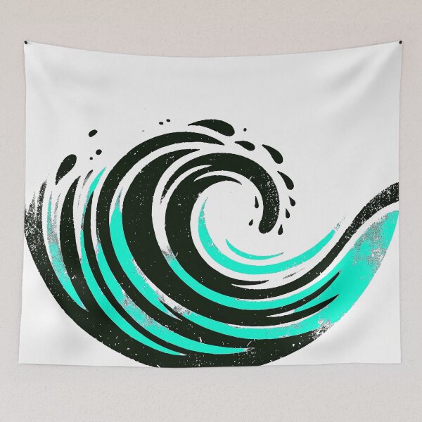 Item preview, Wave of Creativity in Teal designed and sold by DD Design.