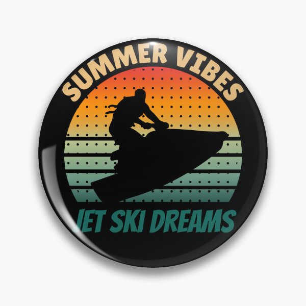 Item preview, SUMMER VIBES JET SKI DREAMS Orange Blue Green Sunset Ride designed and sold by SplashTastic.