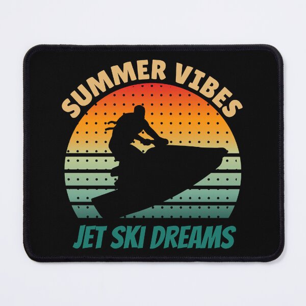 Item preview, SUMMER VIBES JET SKI DREAMS Orange Blue Green Sunset Ride designed and sold by SplashTastic.