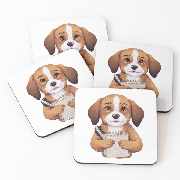 Item preview, Dog with pen & journal edition  designed and sold by Shorazu.