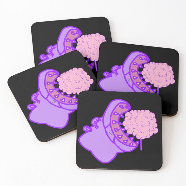 Item preview, LaMaisonOfMY BIG MOUTH HIPPO EATS CANDY FLOSS COLLECTION NO.1 BLACK designed and sold by LaMaisonOfMY.