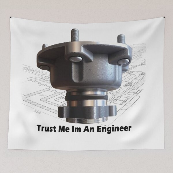 Item preview, Trust Me Im An Engineer, Monochrome black, white designed and sold by Bukhisz.