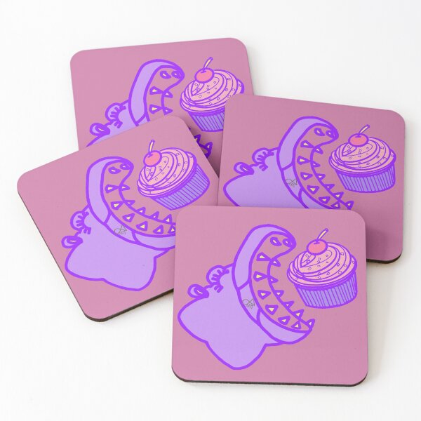 Item preview, LaMaisonOfMY BIG MOUTH HIPPO EATS CUPCAKE COLLECTION NO.1 PINK designed and sold by LaMaisonOfMY.