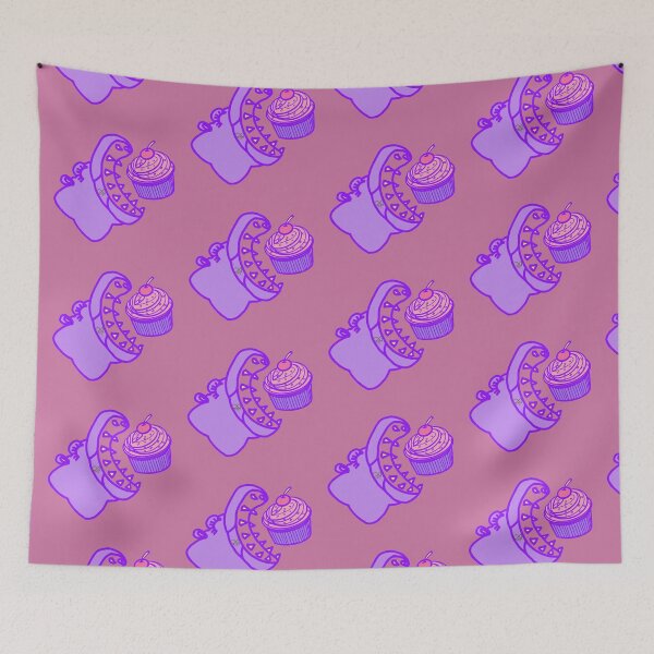 Item preview, LaMaisonOfMY BIG MOUTH HIPPO EATS CUPCAKE COLLECTION NO.1 PINK designed and sold by LaMaisonOfMY.