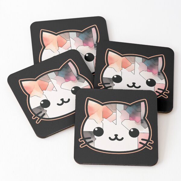 Item preview, Cute Chibi Cat Digital Outline Print designed and sold by Dynke.