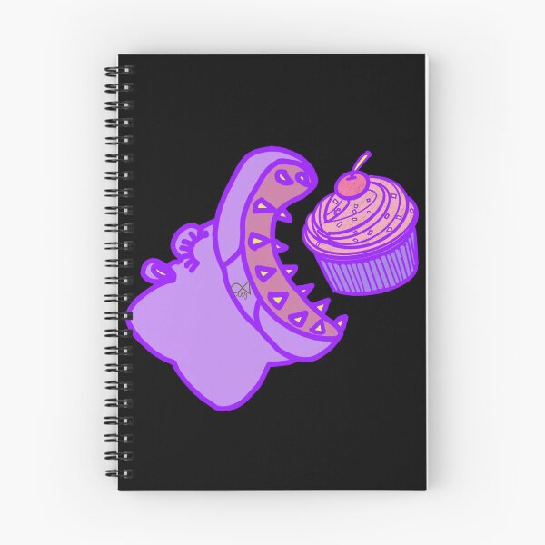 Item preview, LaMaisonOfMY BIG MOUTH HIPPO EATS CUPCAKE COLLECTION NO.1 BLACK designed and sold by LaMaisonOfMY.
