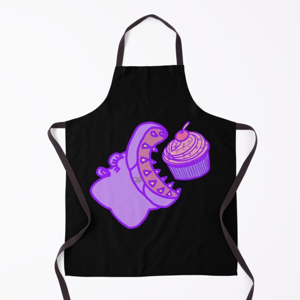 Item preview, LaMaisonOfMY BIG MOUTH HIPPO EATS CUPCAKE COLLECTION NO.1 BLACK designed and sold by LaMaisonOfMY.