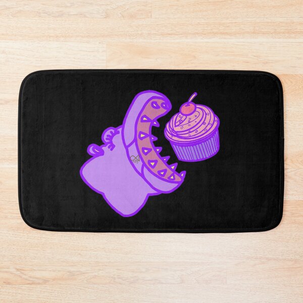 Item preview, LaMaisonOfMY BIG MOUTH HIPPO EATS CUPCAKE COLLECTION NO.1 BLACK designed and sold by LaMaisonOfMY.
