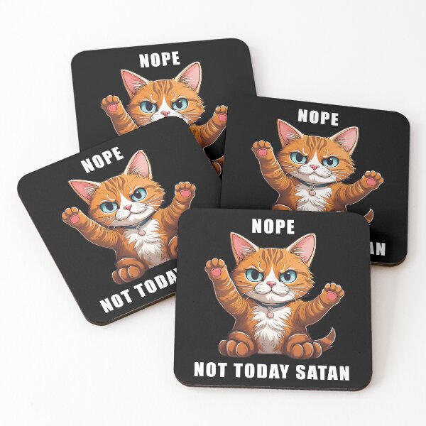 Item preview, Cat - Not Today Satan designed and sold by Kspirit Designs.