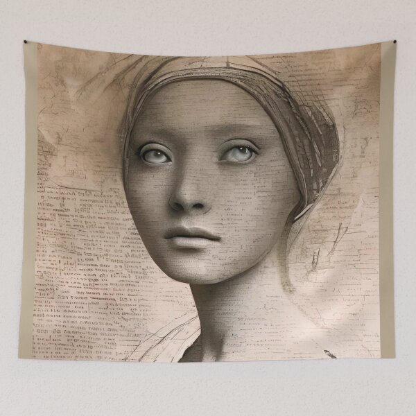 Item preview, Renaissance Woman Sketch designed and sold by MatrixTattoo.