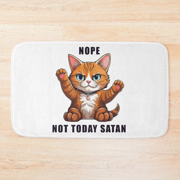 Item preview, Cat - Not Today Satan designed and sold by Kspirit Designs.