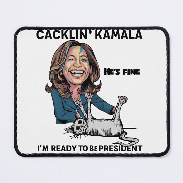 Item preview, Funny Cacklin' Kamala Petting Dead Cat Political Art designed and sold by Nature's Fancy.
