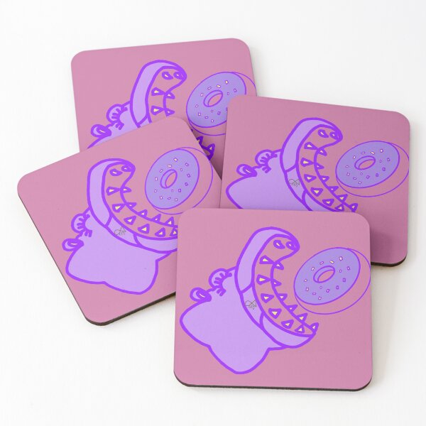 Item preview, LaMaisonOfMY BIG MOUTH HIPPO EATS DONUT COLLECTION NO.1 PINK designed and sold by LaMaisonOfMY.