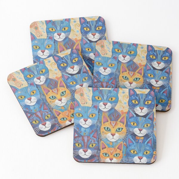 Item preview, Cats abstract designed and sold by GasconyPassion.