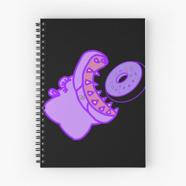 Item preview, LaMaisonOfMY BIG MOUTH HIPPO EATS DONUT COLLECTION NO.1 BLACK designed and sold by LaMaisonOfMY.