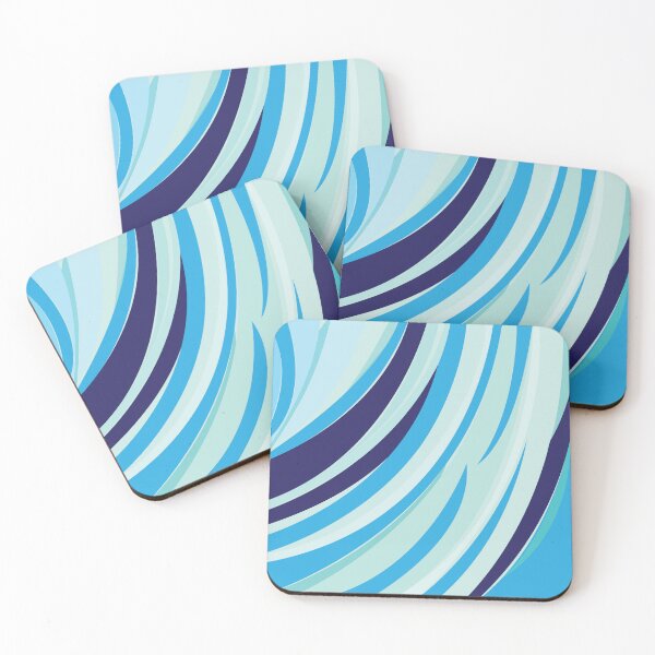 Item preview, Cute Abstract Blue Diagonal Stripe designed and sold by Nisha Prabhu.