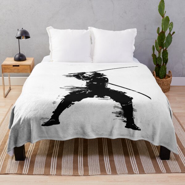 Item preview, Monochromatic Samurai – High-Contrast Ink Art T-Shirt designed and sold by Mrrjgraphic.