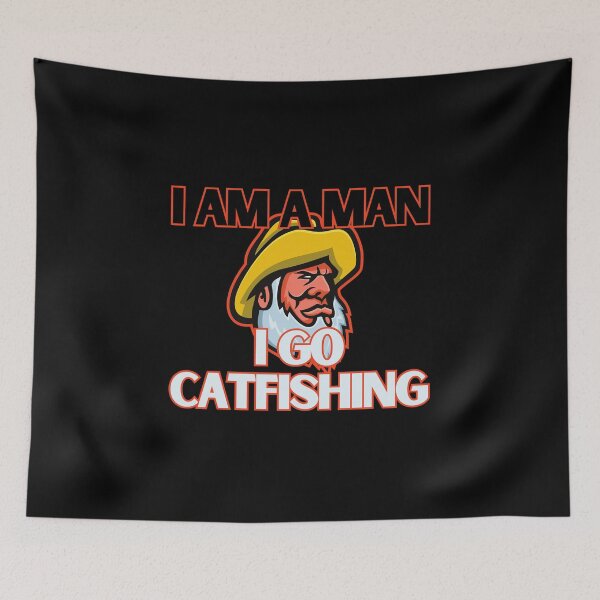 Item preview, Real Men Go Catfishing designed and sold by CatfishCreation.