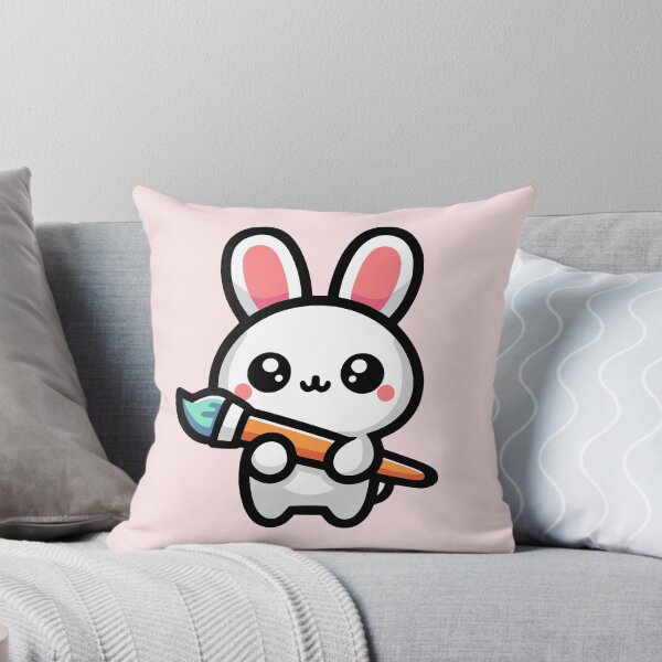 Item preview, Cute Paintbrush Bunny! designed and sold by PMCreative.