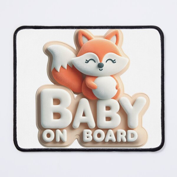 Item preview, Baby on Board Announcement - Fox-Themed Baby Announcement designed and sold by StyLeHi.