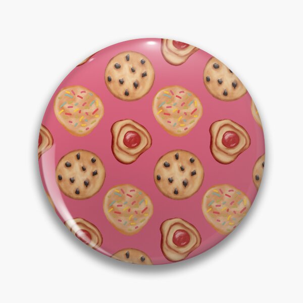 Item preview, Jelly Cookies, Sugar Cookies, Chocolate Chips Cookies - Bright Pink designed and sold by JasmineGDesigns.