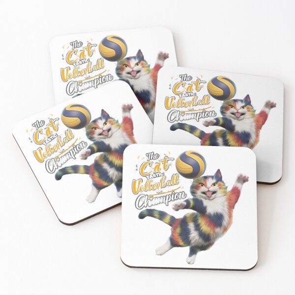 Item preview, funny volleyball cat lover designed and sold by ARTREDBULUS.