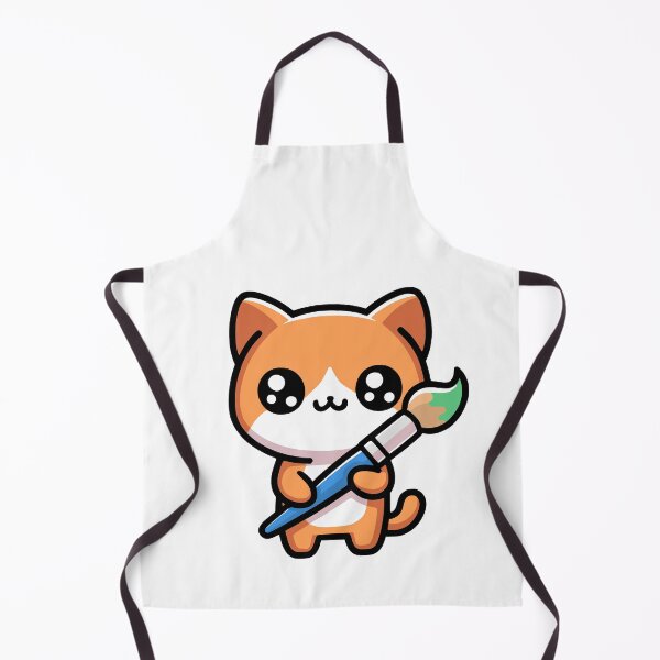 Aperçu de l'œuvre Mignon chaton pinceau! créée et vendue par PMCreative.