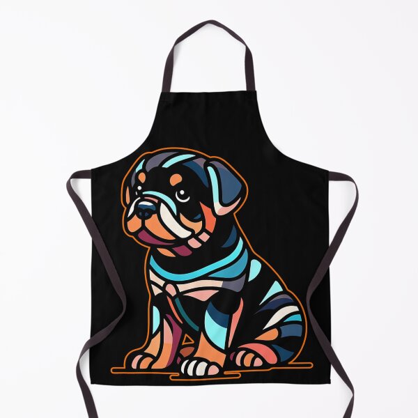 Item preview, Digital Art Charming Chibi Rottweiler Outline designed and sold by Dynke.