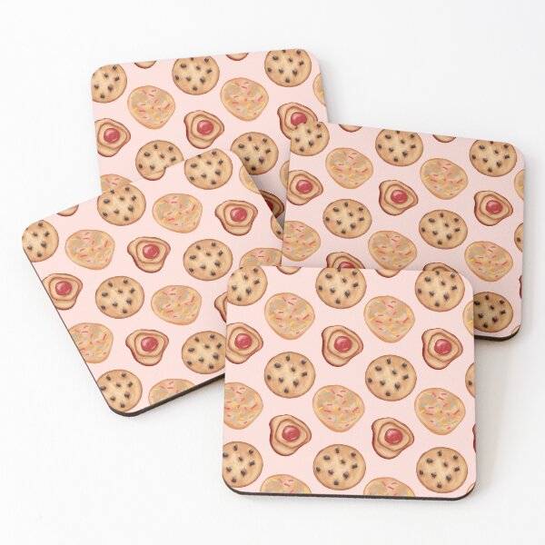Item preview, Jelly Cookies, Sugar Cookies, Chocolate Chips Cookies - Light Pink designed and sold by JasmineGDesigns.