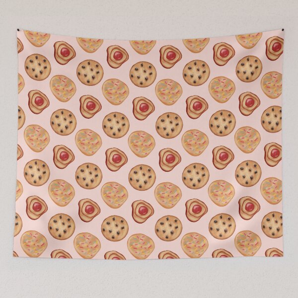 Item preview, Jelly Cookies, Sugar Cookies, Chocolate Chips Cookies - Light Pink designed and sold by JasmineGDesigns.