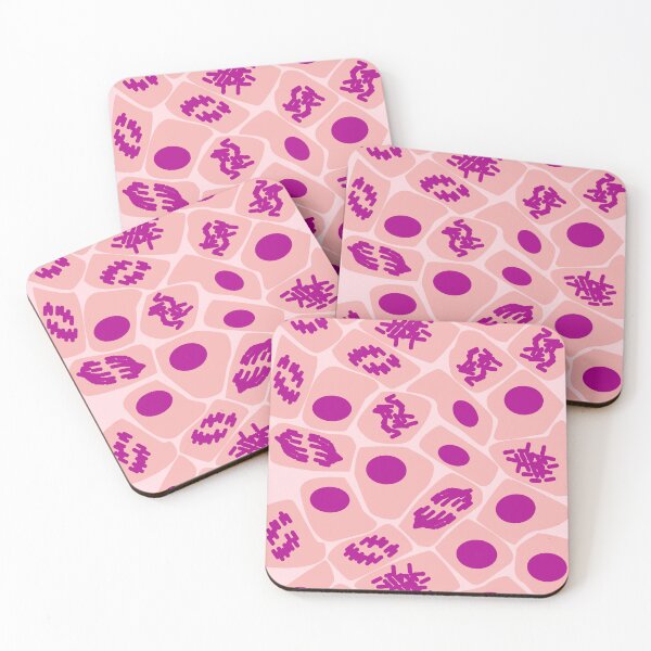 Artikelvorschau, Mitosemuster sich teilender Zellen - Rosa entworfen und verkauft von MicroMarket.